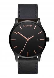MVMT Men´s Watch Classic Black Rose Leather