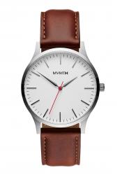 MVMT Men´s Watch 40 Series Silver Natural Tan
