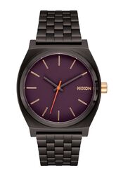 Nixon Time Teller SS Gunmetal / Blackberry / Gold