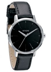 Nixon The Kensington Leather Black ladies´ watch