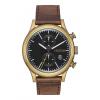 The Station Chrono Leather Brass / Black / Taupe