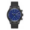 The Station Chrono Leather All Black / Blue