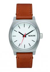 Nixon The Medium Time Teller Leather White / Saddle
