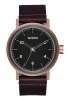 The Stark Leather Rose Gold / Gunmetal / Brown