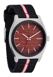 Nixon The Time Teller Nylon Silver / Rosewood/ Black