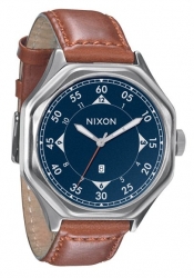 Nixon The Falcon Leather Antique Navy/Brown Men´s Watch