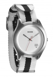 Nixon The Quad White/Black Nylon Watch