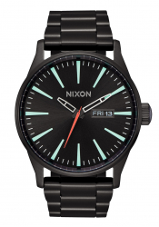 Nixon The Sentry SS All Black / Silver / Lum
