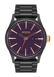 Nixon Sentry SS Gunmetal / Blackberry / Gold