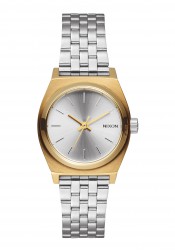 Nixon The Small Time Teller Gold Silver Silver Ladies´ Watch