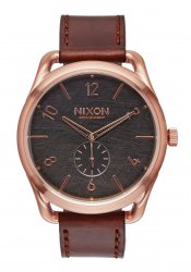 Nixon The C45 Leather Rose Gold / Brown