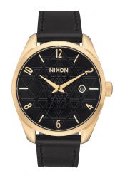 Nixon The Bullet Leather Gold / Black / Stamped