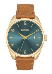 Nixon The Bullet Leather Light Gold / Turquoise