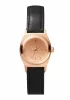 The Small Time Teller Leather All Rose Gold / Black
