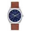 The Time Teller Deluxe Leather Navy Sunray Brown
