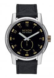 Nixon The Patriot Leather Black Brass