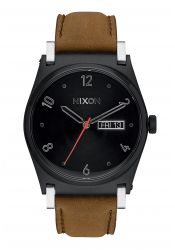 Nixon The Jane Leather Black / Saddle