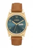 The Jane Leather Light Gold / Turquoise