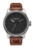The Safari Leather Silver / Black / Brown