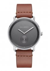 Paul Hewitt Men´s Watch Breakwater Iron Grey Leather
