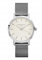 Rosefield The Mercer White Silver Ladies´ Watch