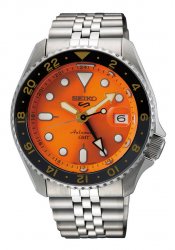 Seiko Seiko 5 SKX Sports Style GMT Men´s Watch orange