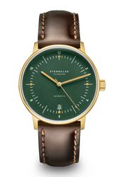 Sternglas Naos Gold Automatic 38mm Bridle dark brown