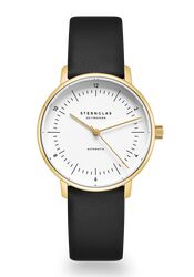 Sternglas Naos XS gold Automatic Leather schwarz