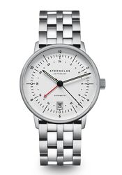 Sternglas Naos Pro GMT Automatic White Stainless Steelarmband
