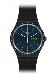 Swatch Black Rails wrist watch