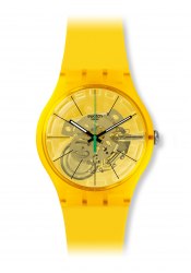 Swatch Bio Lemon Lacquered wrist watch