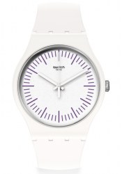 Swatch New Gent WhiteNpurple wrist watch