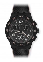 Swatch Black Cord Men´s Chronograph