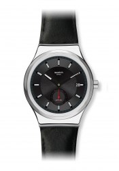 Swatch Petite Seconde Black Automatic Watch