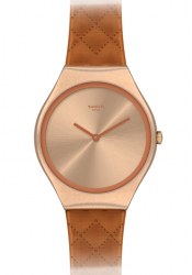 Swatch Skin Irony Brown Quilted