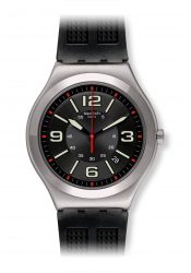 Swatch Black Grid wrist watch