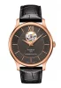Tradition Open Heart Herrenuhr Automatik Braun