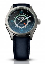 Traser Aurora GMT Blue Leather