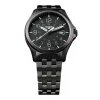 Officer Pro Gunmetal Black Militäruhr Silber