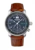 Los Angeles Herrenuhr Dual-Time Blau