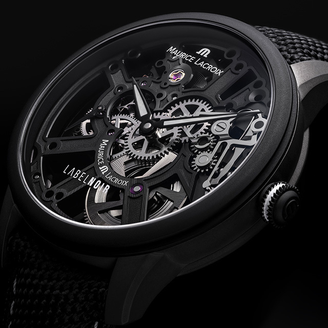 Maurice Lacroix Masterpiece Skeleton Label Noir limited edition men's watch.